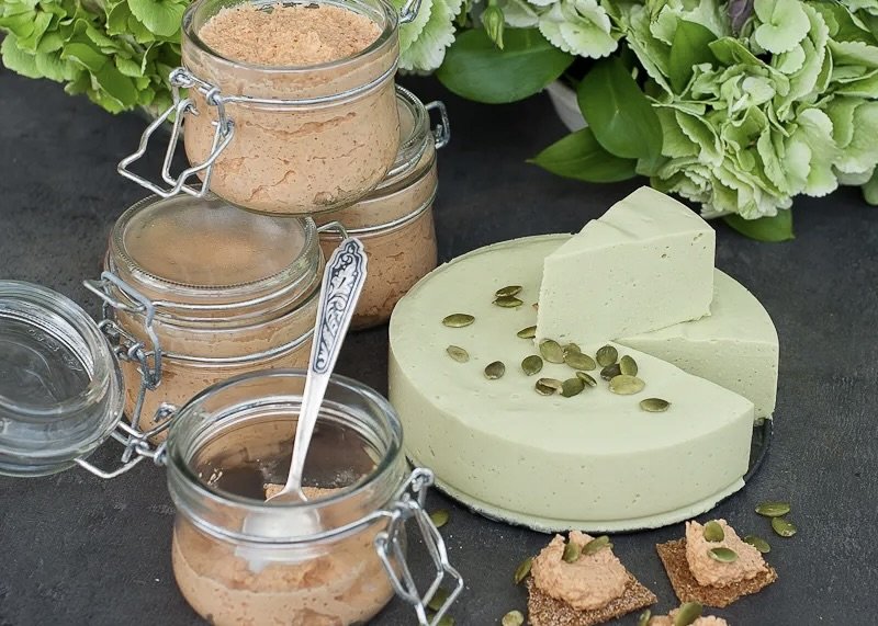 Vegan Zucchini and Nacho Cheeses