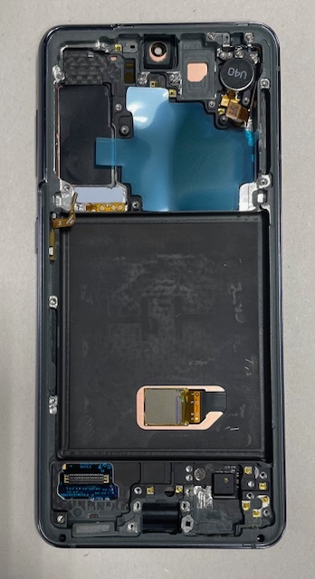 Дисплей с тачскрином Samsung (Самсунг) S21 / G991 (сервисный 100% оригинал) (серый) с рамкой