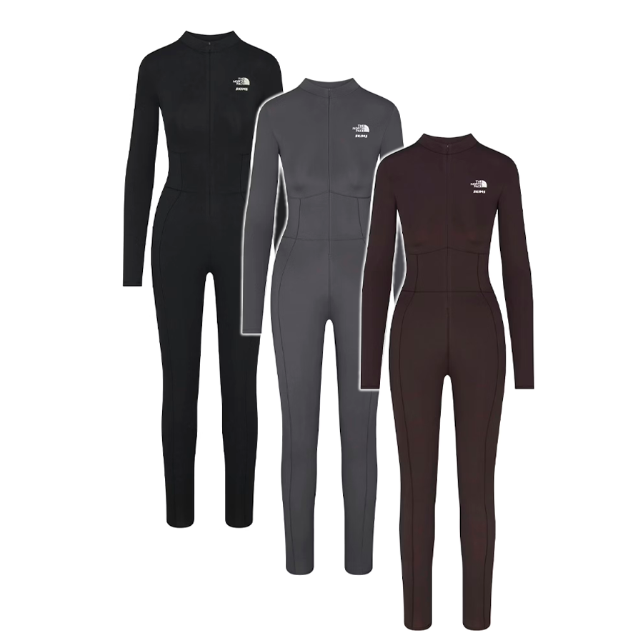 Купить Оригинальный Женский боди The North Face x SKIMS Refina Bodysuit — лимитированная коллаборация. Технология FLASHDRY™, моделирующая посадка SKIMS, оригинал. Под заказ, доставка по России.