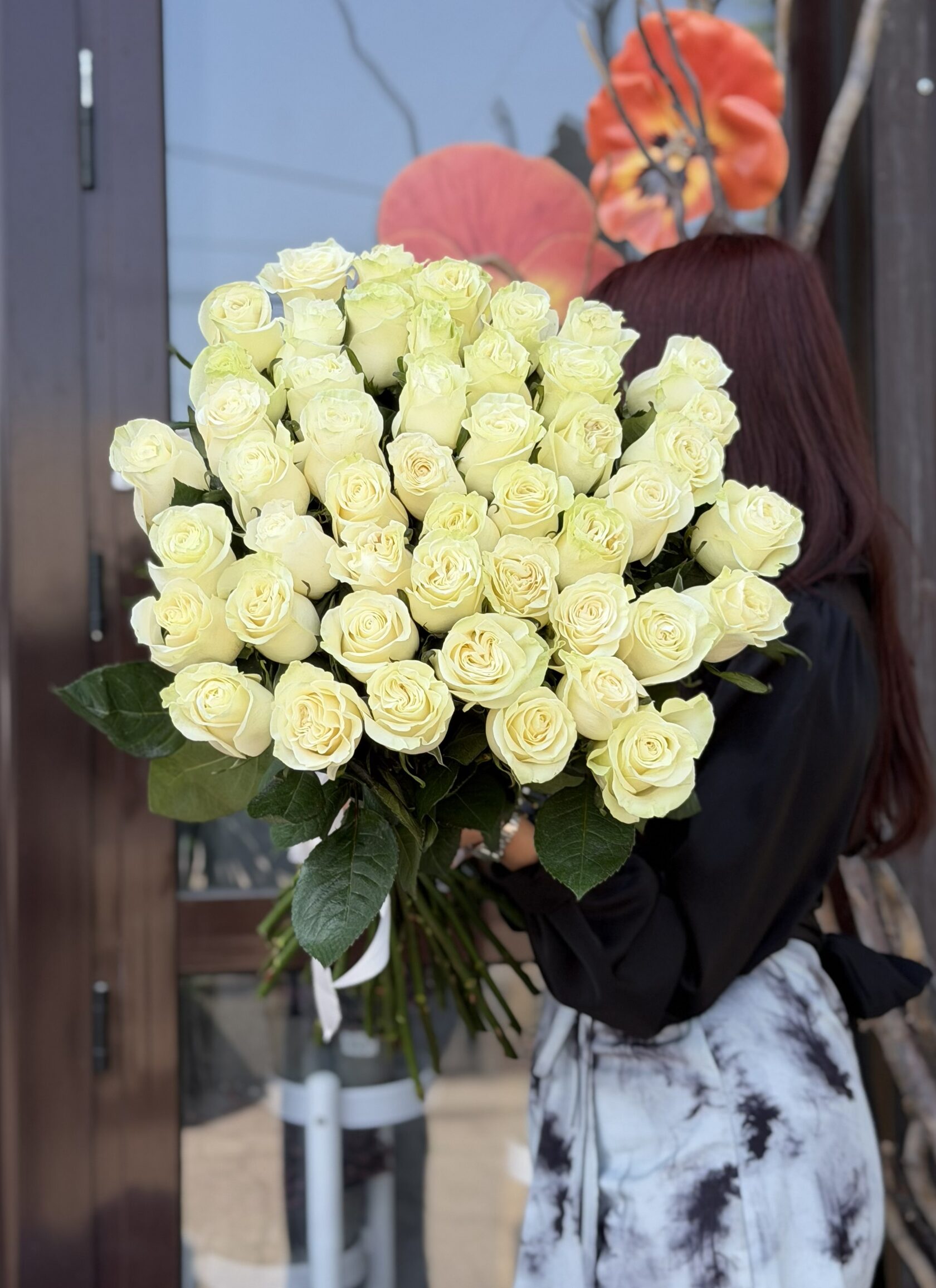 Классика! Шикарные голландские розы под ленту