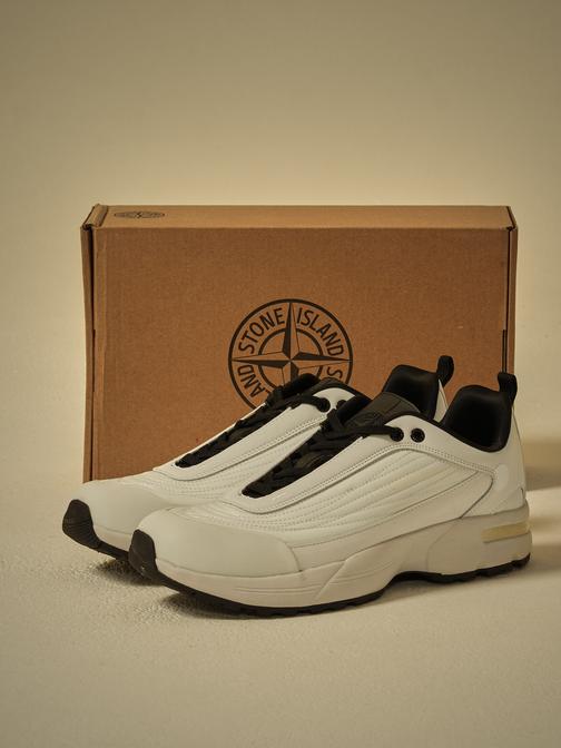 Кроссовки STONE ISLAND Grime Sneakers — белый