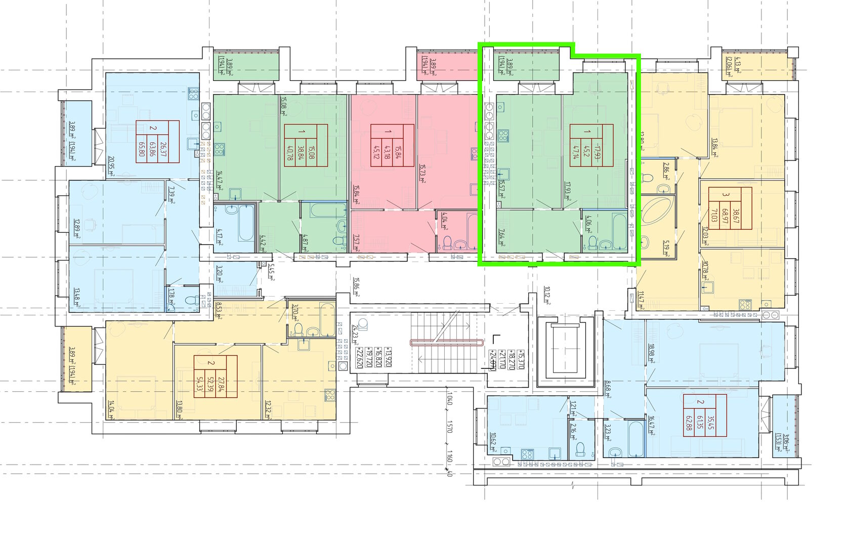 Планировка 1-комн. 5
