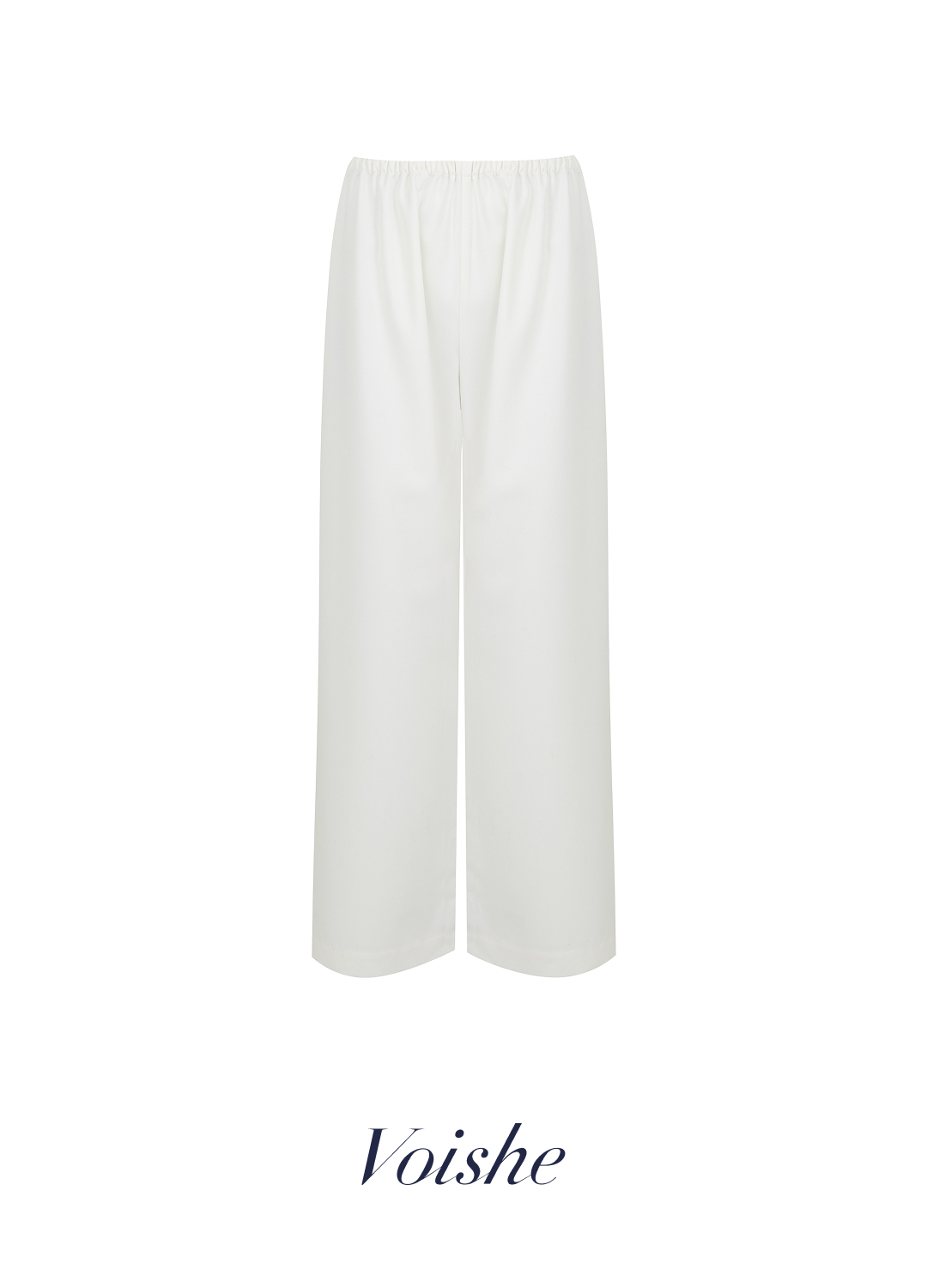 

Брюки на резинке Comfort fit из итальянской шерсти - Белые, Diamond white;белый