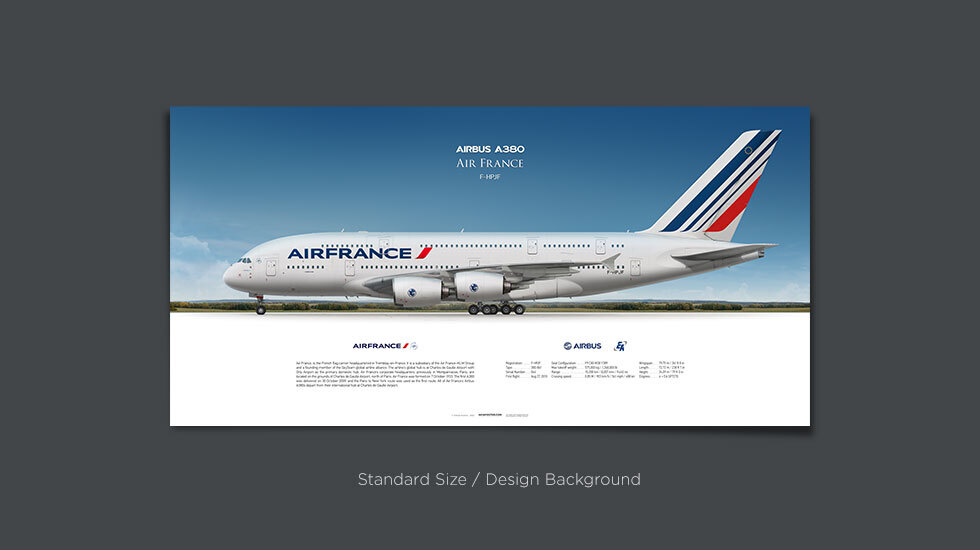 Aviationtag Air France Airbus A380 F-HPJF (Blue) • DaniSim