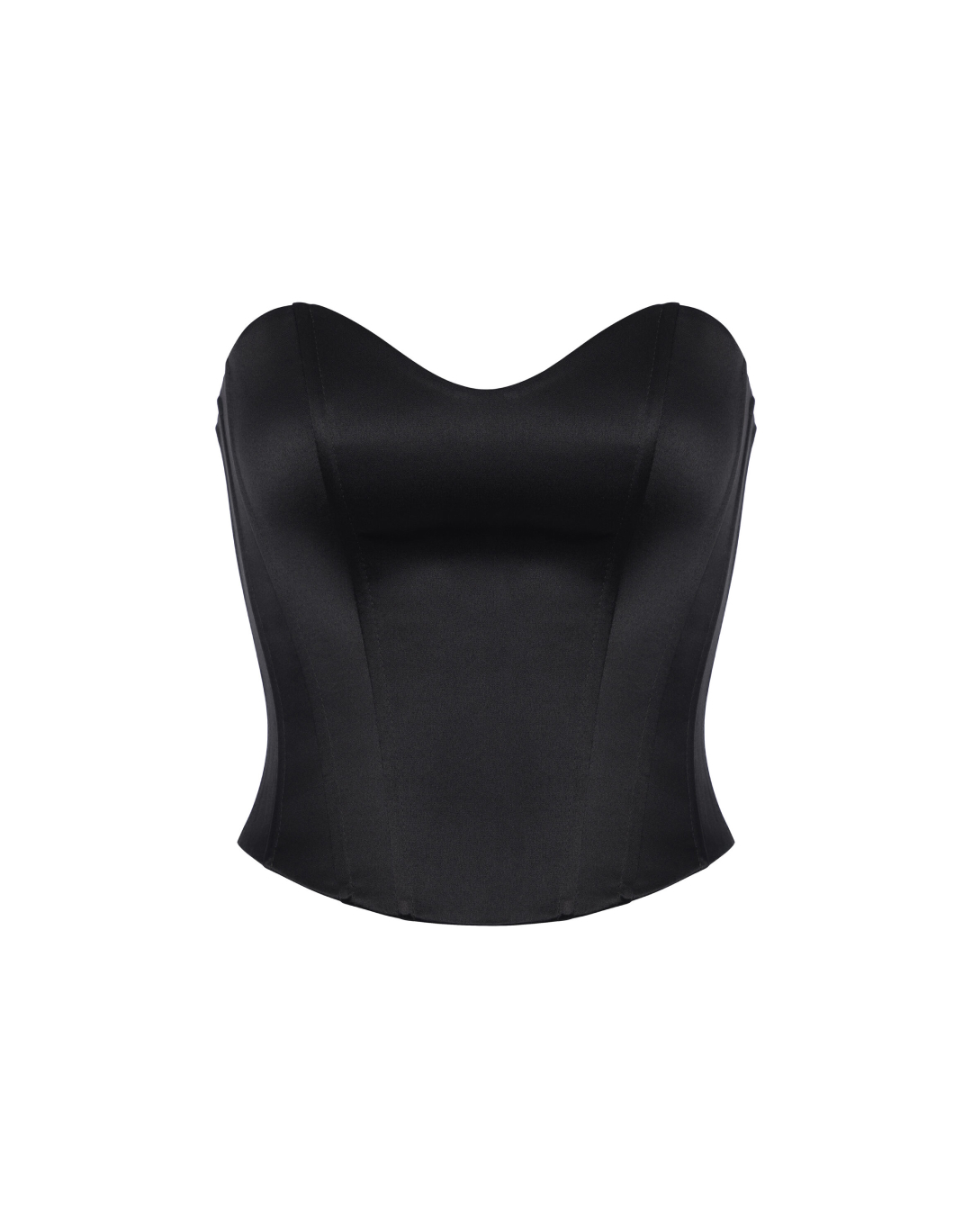 Корсет Classic Черный атлас