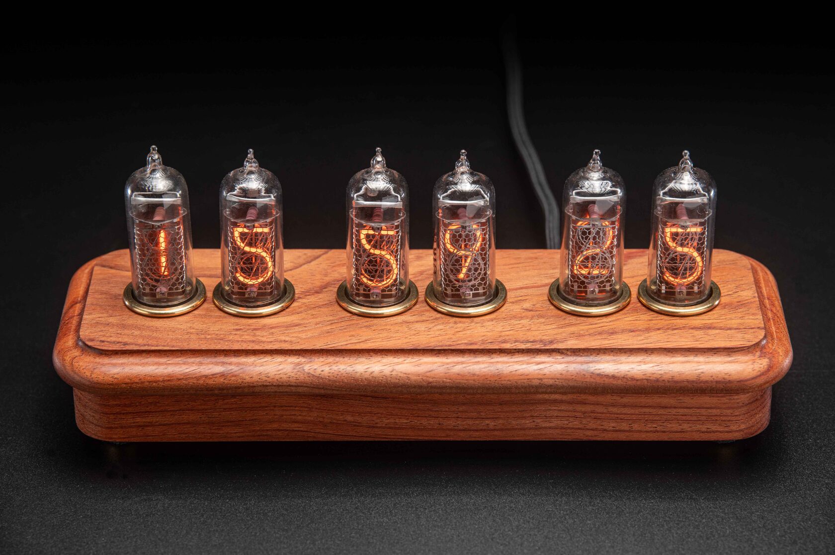 Vostok-4 Black: Bubinga nixie clock