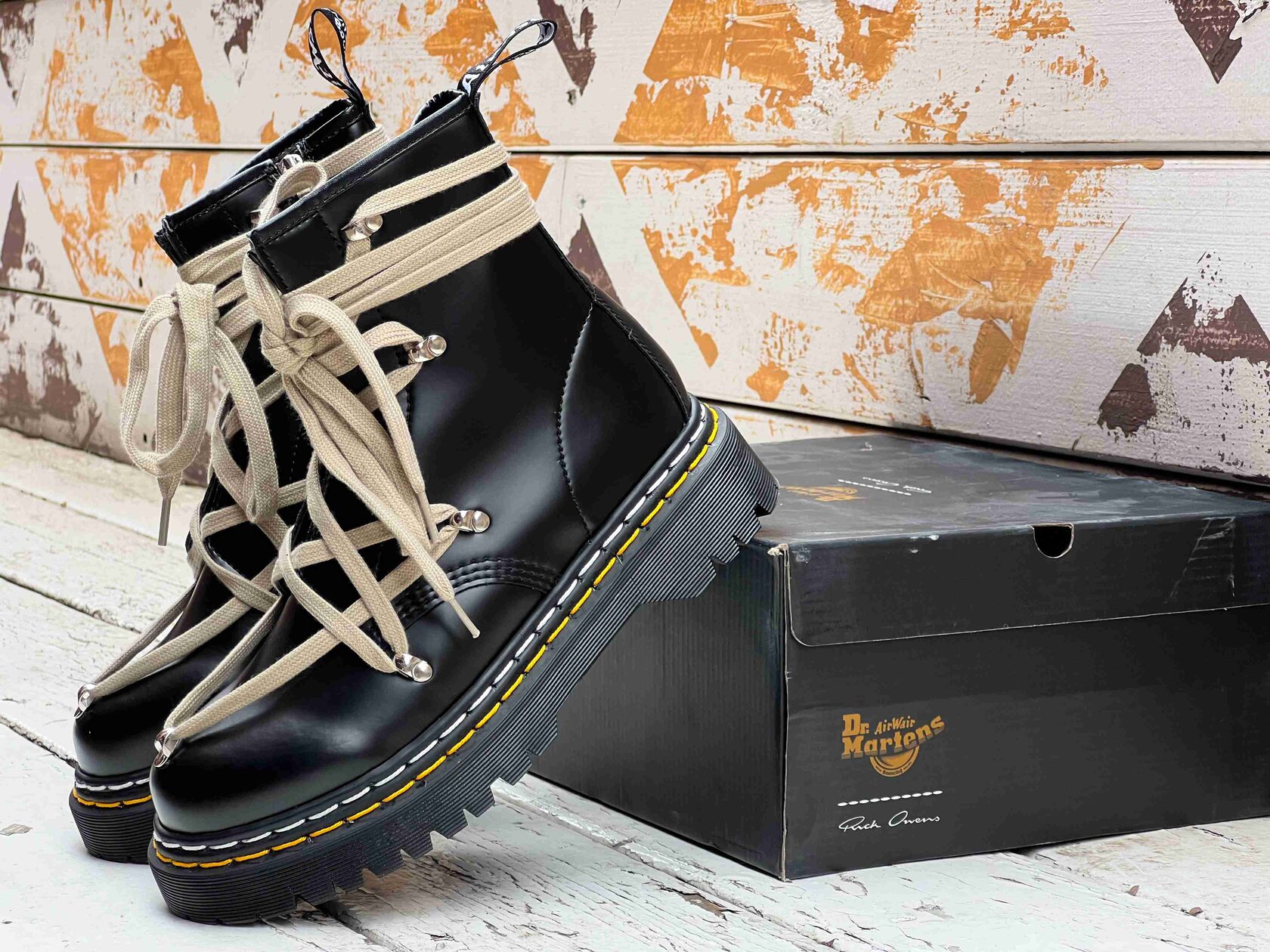 Rick Owens x Dr. Martens 1460 Bex Leather Boot Black - Dr.Martens