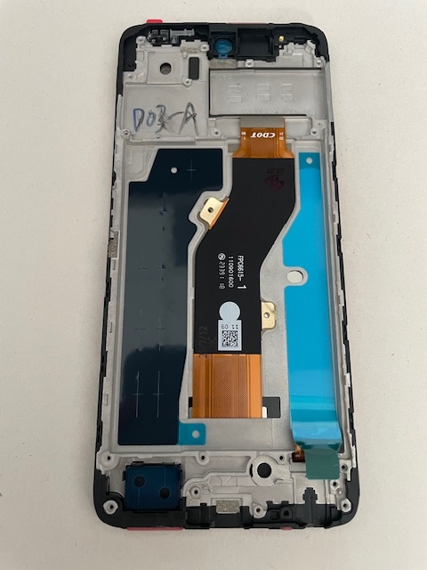 Дисплей с тачскрином Tecno SPARK 20 (черный) оригинал в рамке