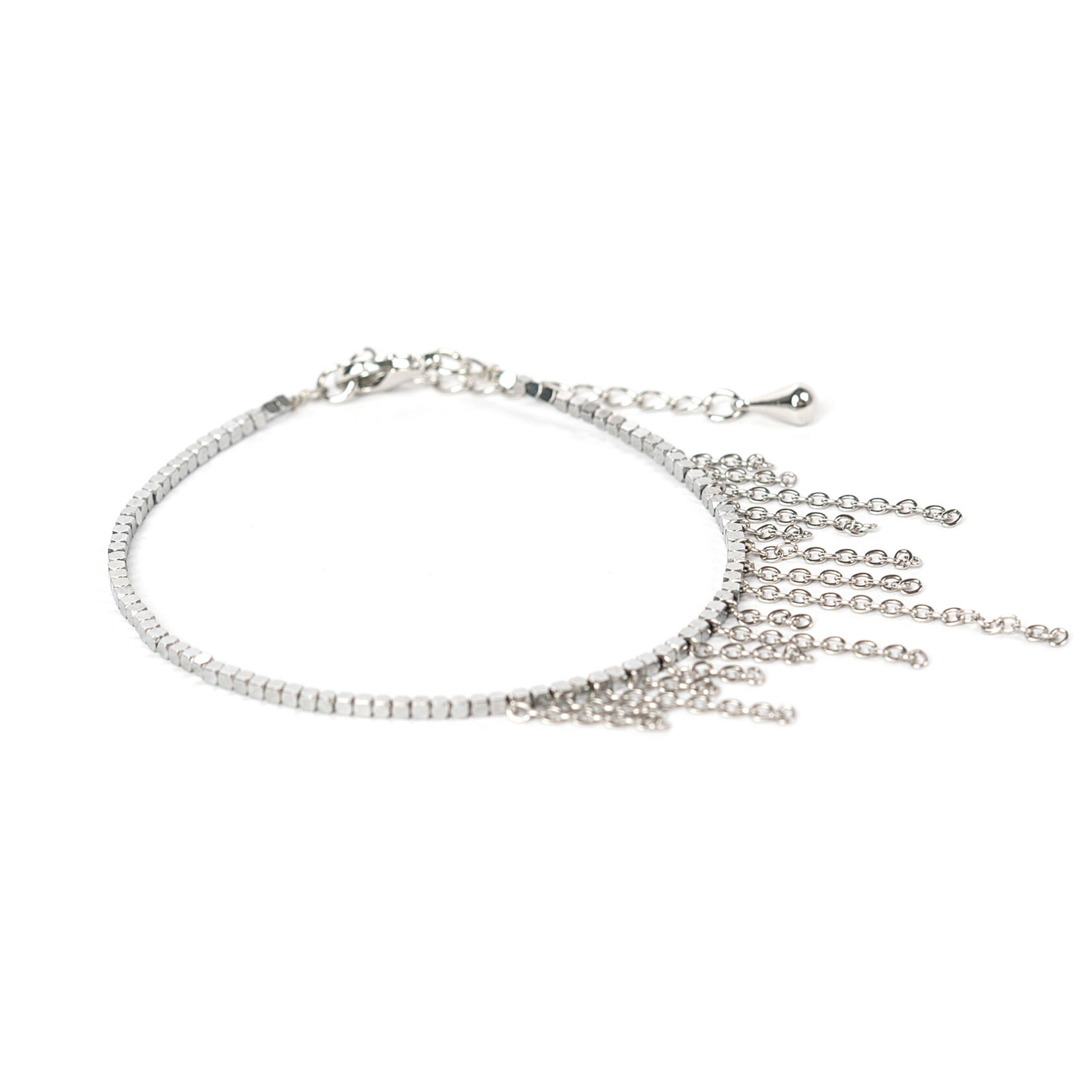 Браслет Питер серебристый. FETISH | 47 Store