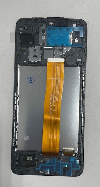 Дисплей с тачскрином Samsung (Самсунг) M12 / M127 (сервисный 100% оригинал) (черный) с рамкой