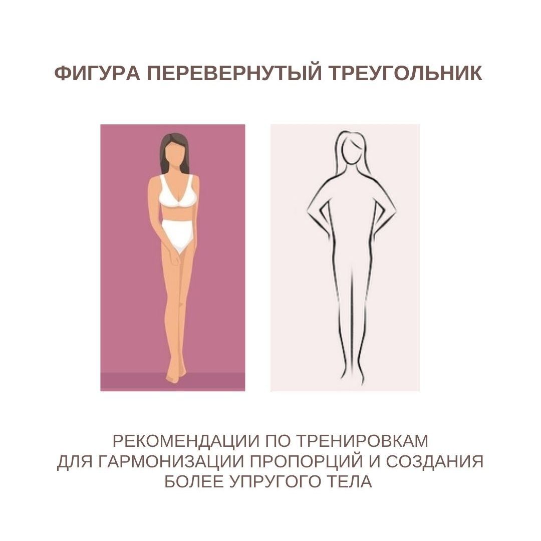 Original Inverted Triangle Body Shape Training Guide preview in Russian