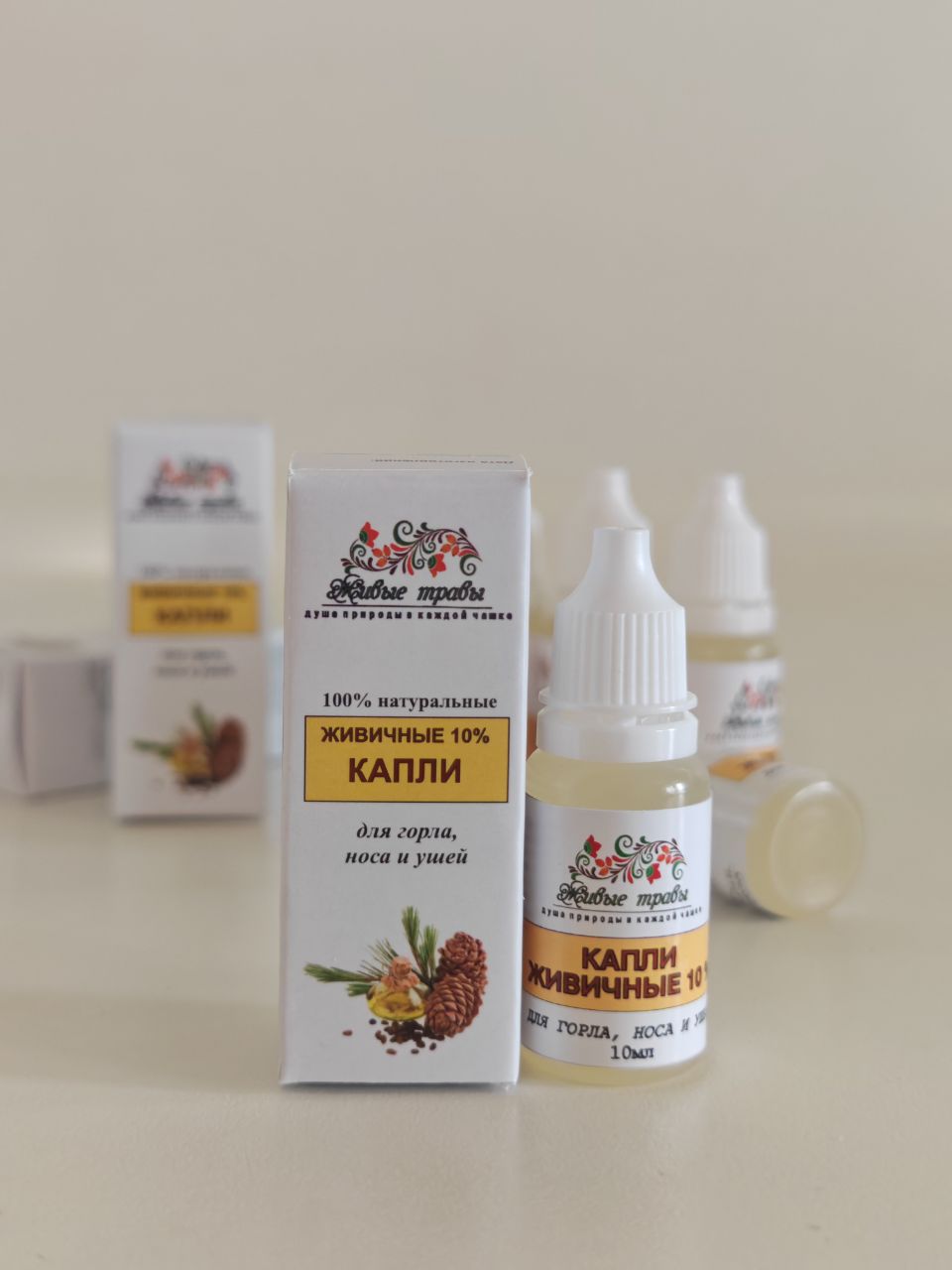 Капли живичные Для носа, горла и ушей