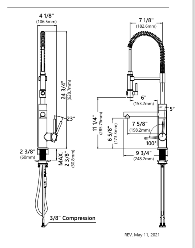 Кухонний змішувач Kraus KPF-1603MBSB - изображение 4