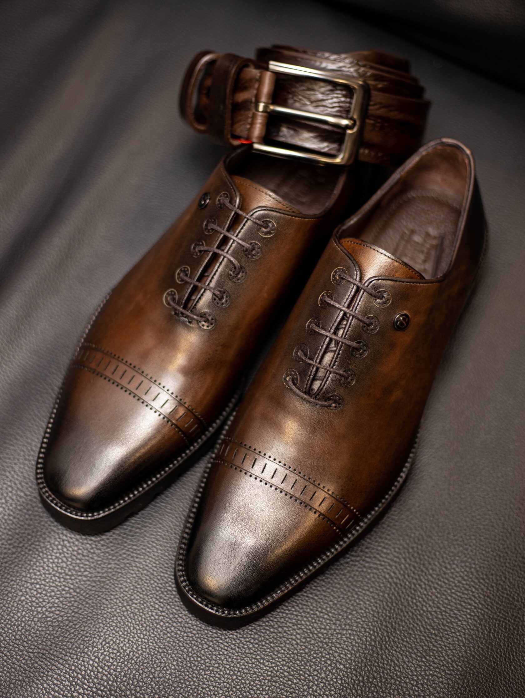 Мужские коричневые туфли