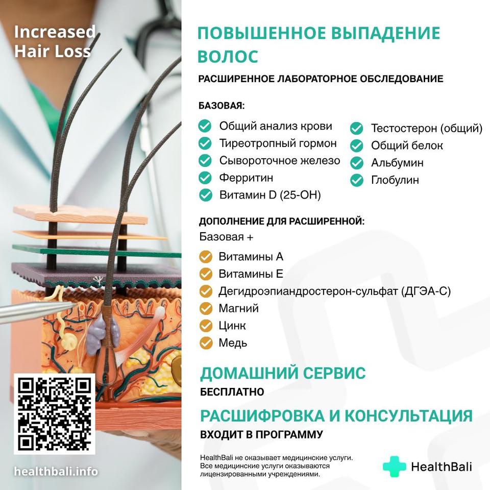 Повышенное выпадение волос – Состав программы