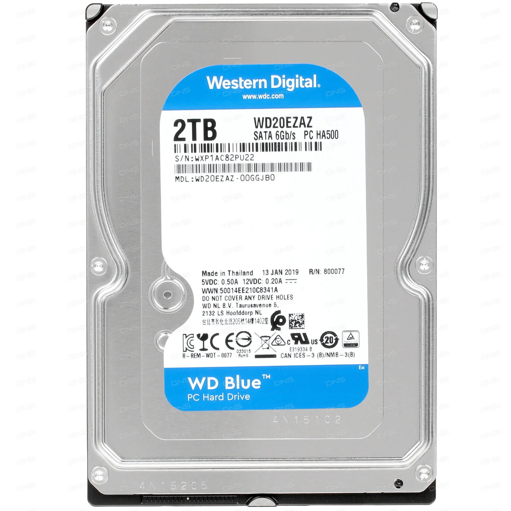 Жесткий диск wd blue wd20ezaz