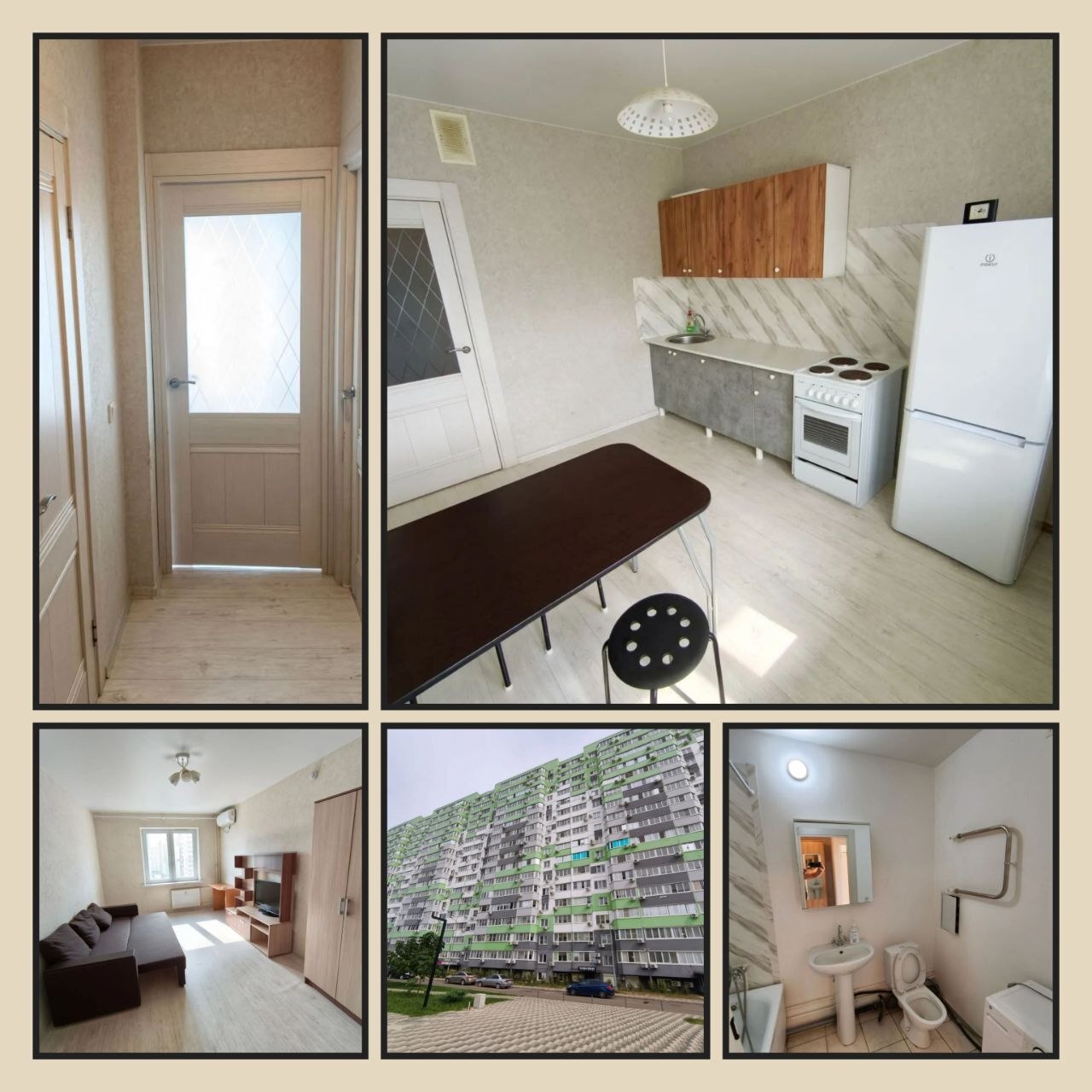 1-комнатная квартира, 38 м², ЖК 6 Квартал · Восточка