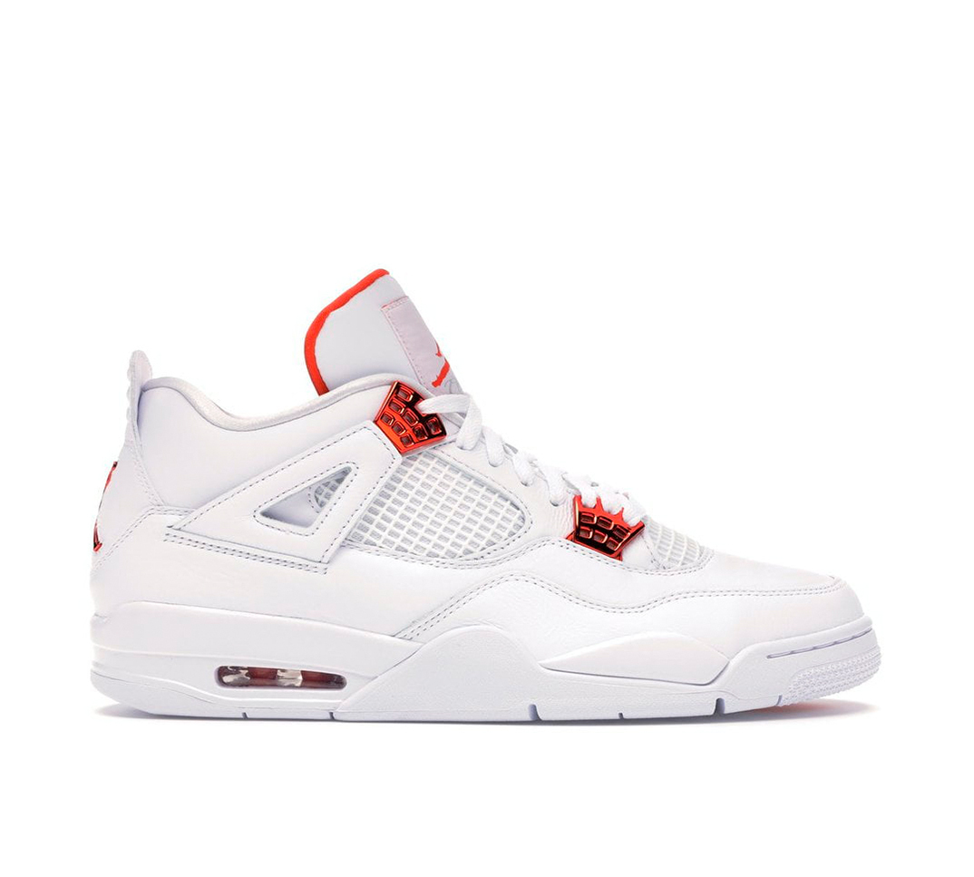jordan 4 white red silver