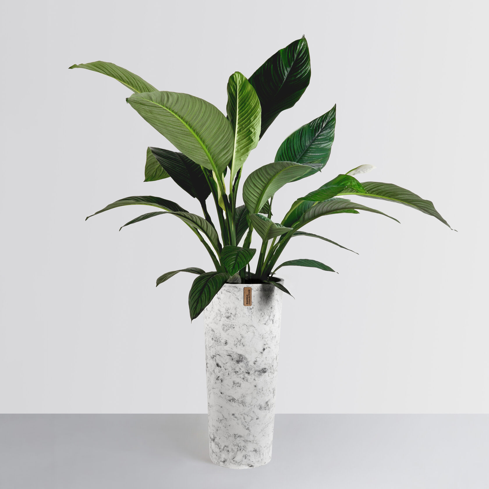 Купить керамическое кашпо в виде конуса. Напольное кашпо для цветов и ...