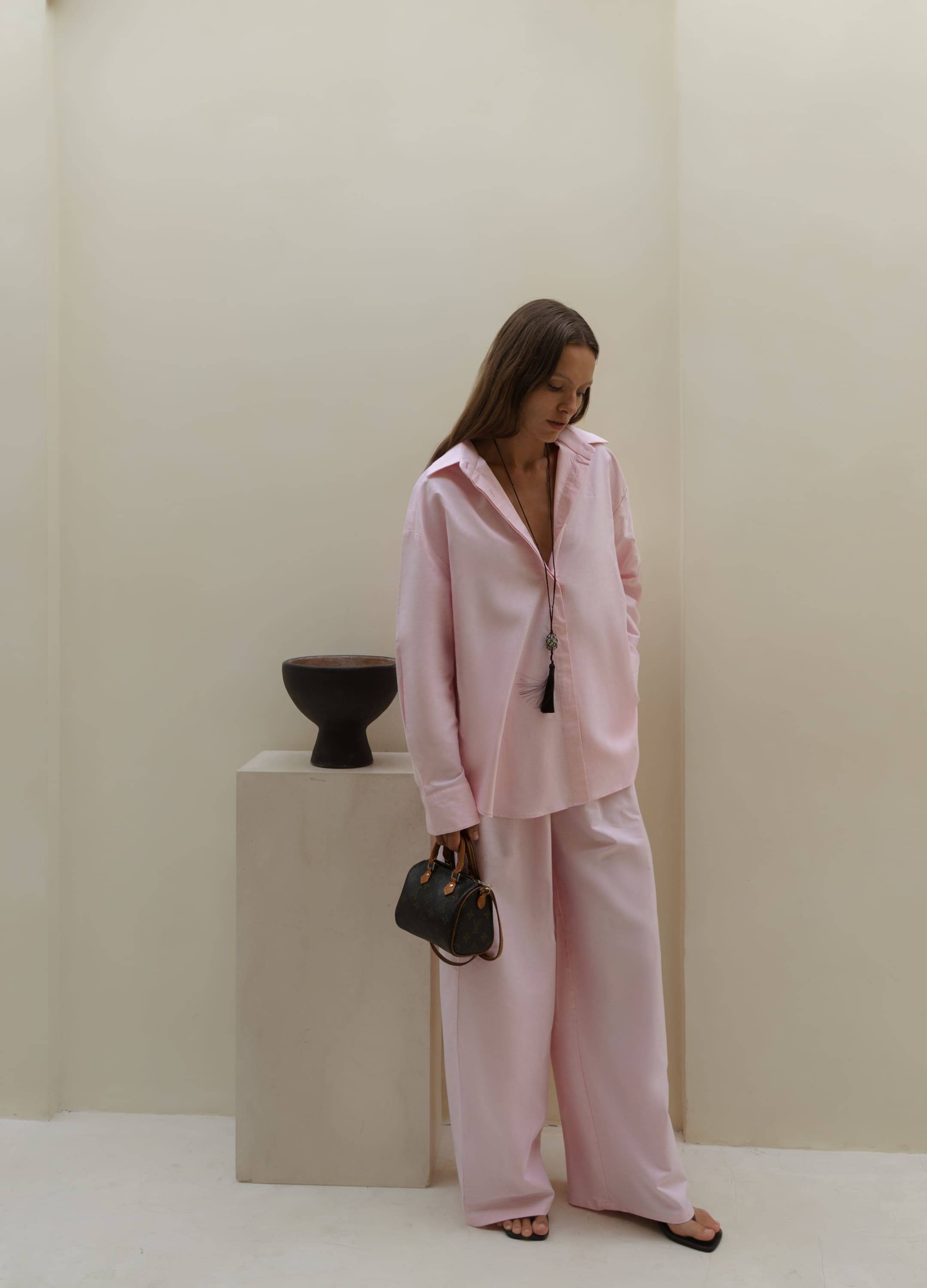 

Костюм Hamptons: рубашка + брюки - Розовый, Light pink;розовый