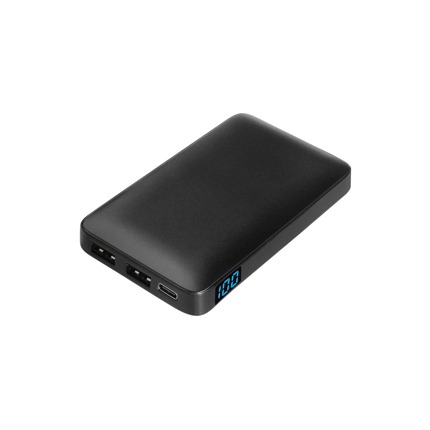 Внешний аккумулятор с цветной подсветкой Ancor Max 5000 mAh, черный — фото 1