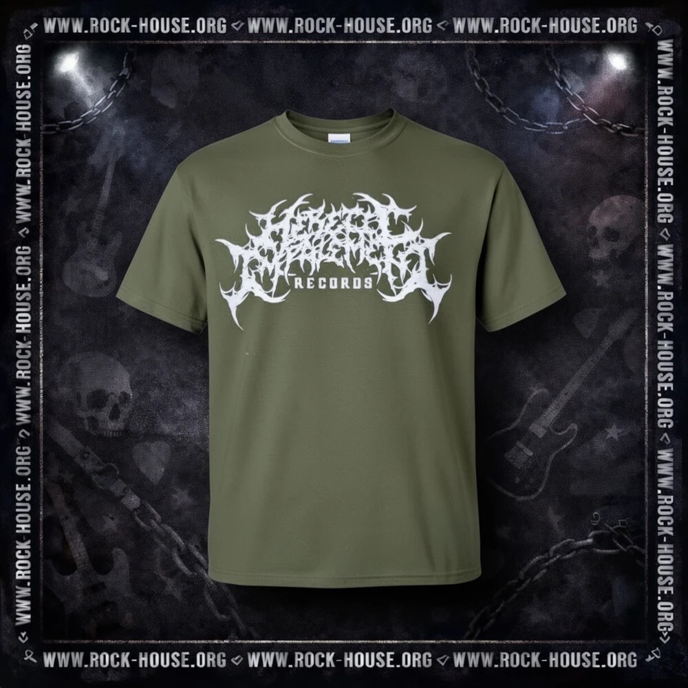 Футболка Heretic Impalement Records | цвет хаки — фотография товара из каталога Rock House