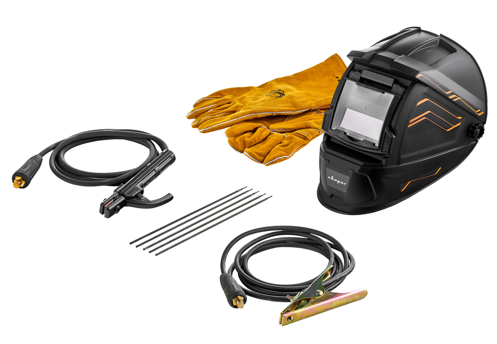 Инвертор сварочный ARC 200 REAL SMART (Z28303) Black (Маска хамелеон + краги)