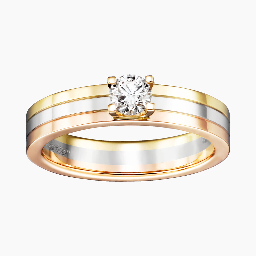 Обручальное кольцо Картье с бриллиантами