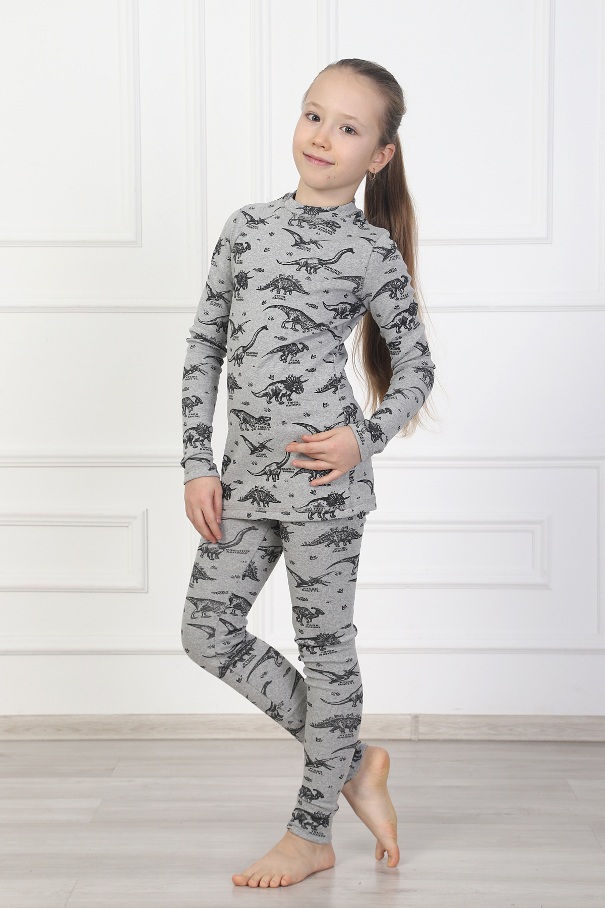 
Комплект детский "Термобелье. Динозавры" для девочек