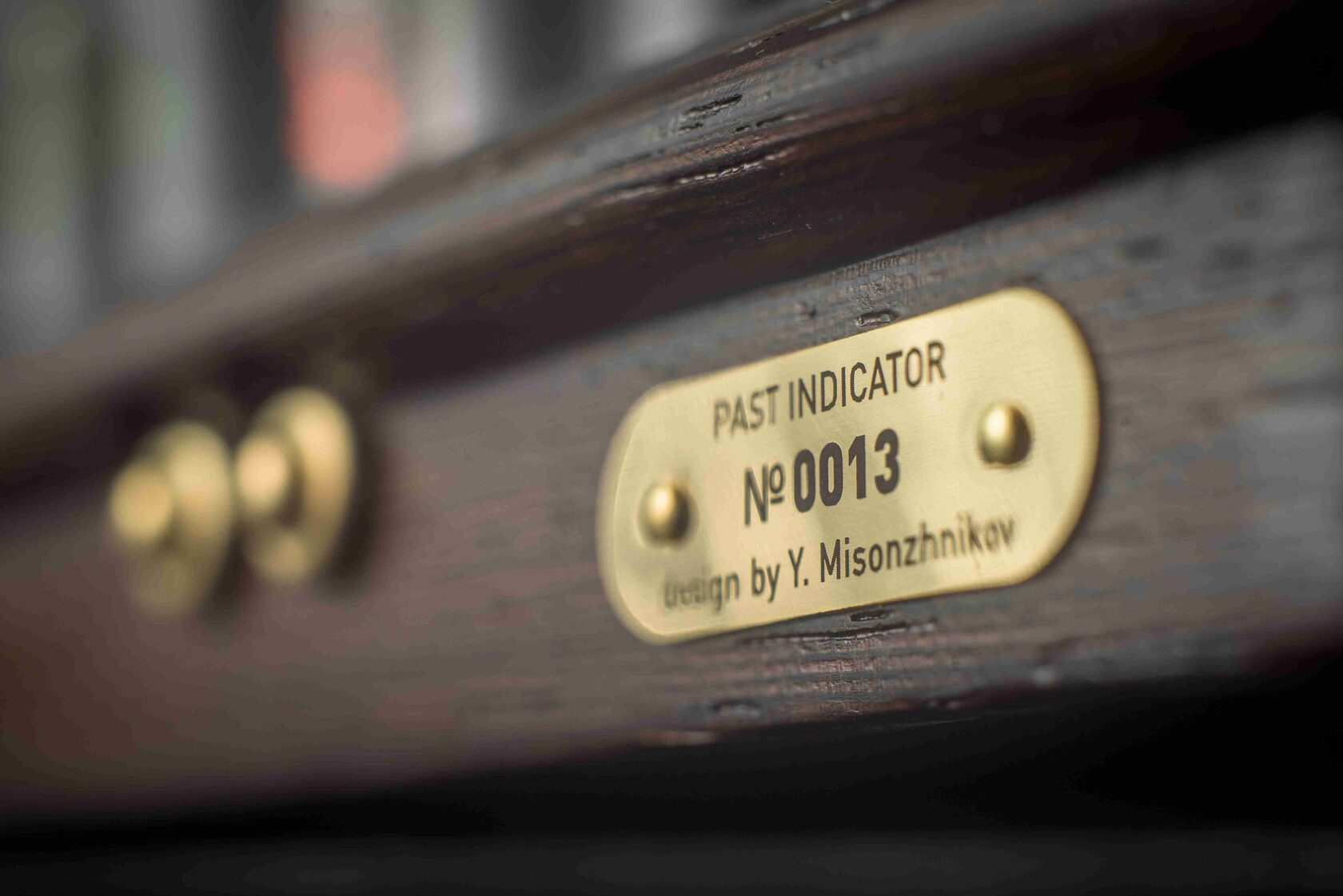 Vostok-4 Black: Wenge nixie clock, view 2