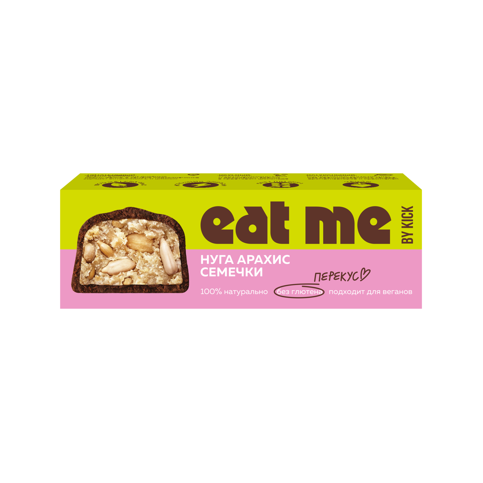 Батончик EAT ME by KICK «Шоколадный батончик с арахисом»