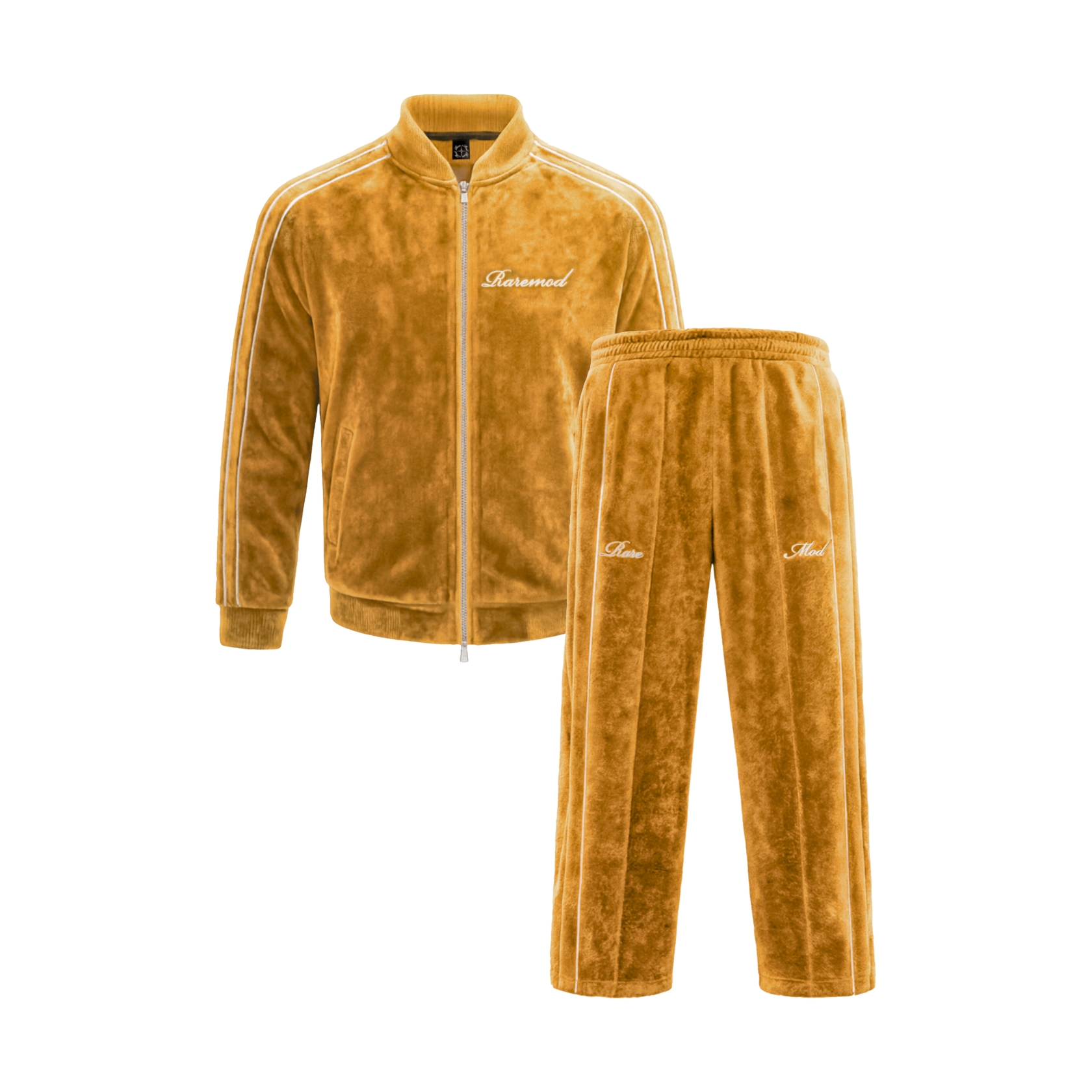 おもち　louren velour body suits Yellow Velour Jacket Suit