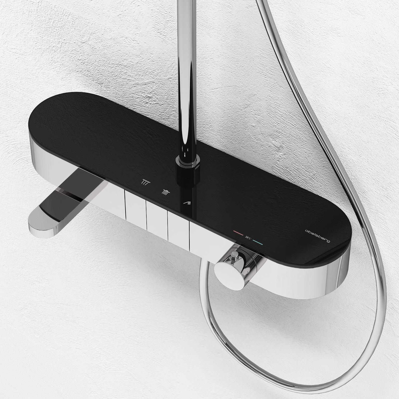 Душевая система Intensa с изливом, круглая, глянцевый хром