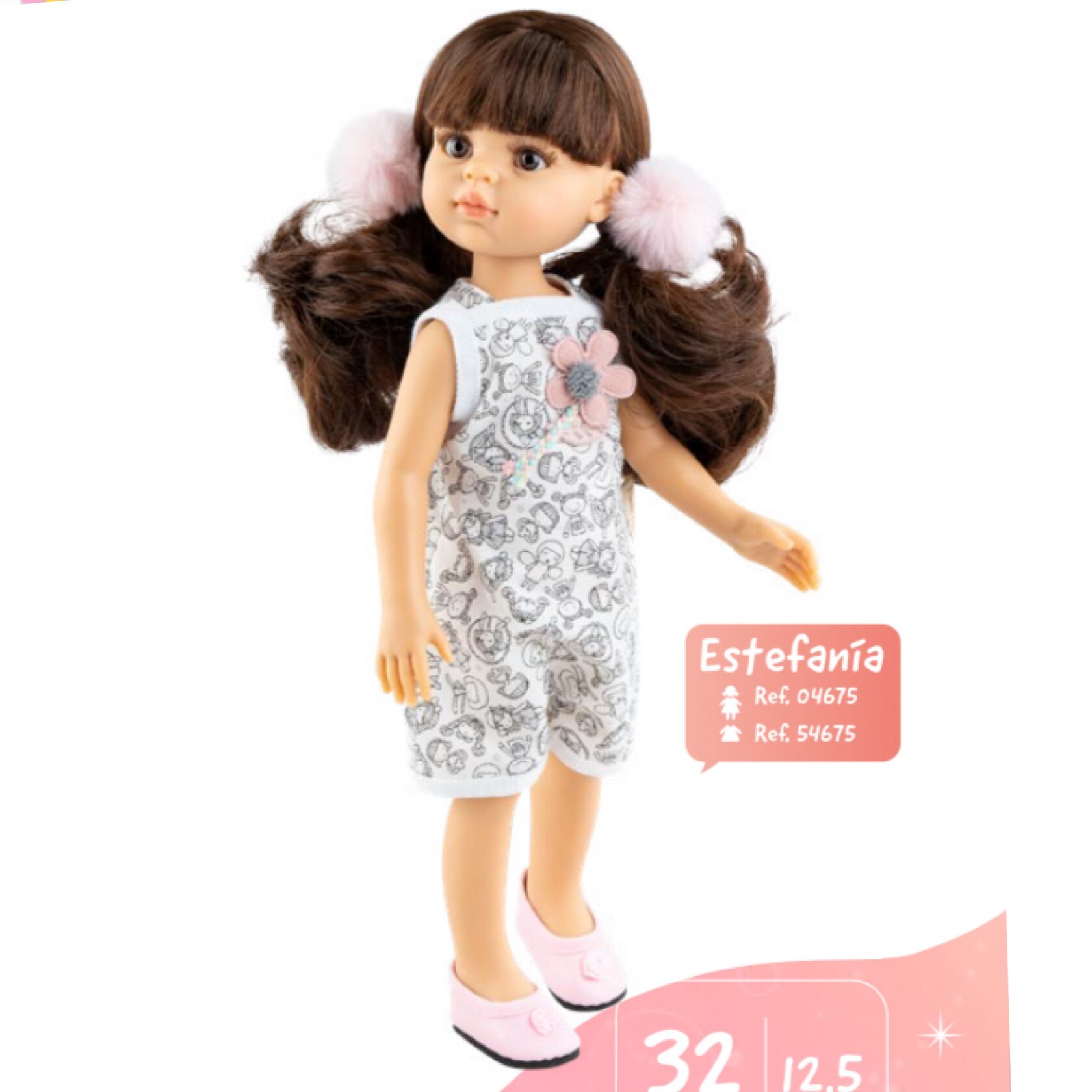 Poupée Paola Reina – Brune – 32 Cm – Vinyle – Dans Sa Boîte – Très Bon état