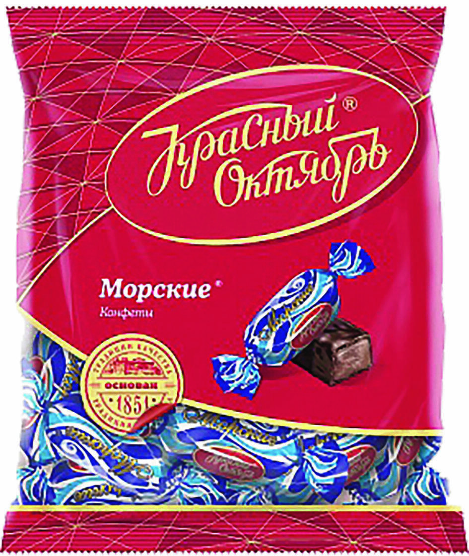 Конфеты морские красный октябрь