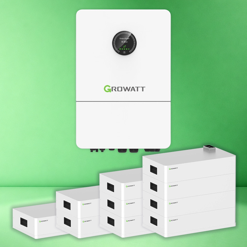 Трёхфазный ИБП 5 кВт Growatt WIT 5K-HU + AXE батареи до 400 кВт⋅ч