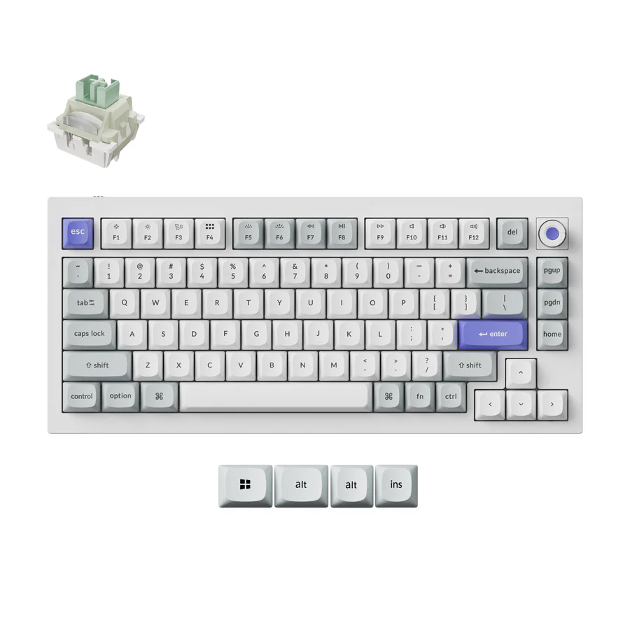 Keychron Q1 HE 8K — магнитная клавиатура 75%, 8000 Гц, купить с