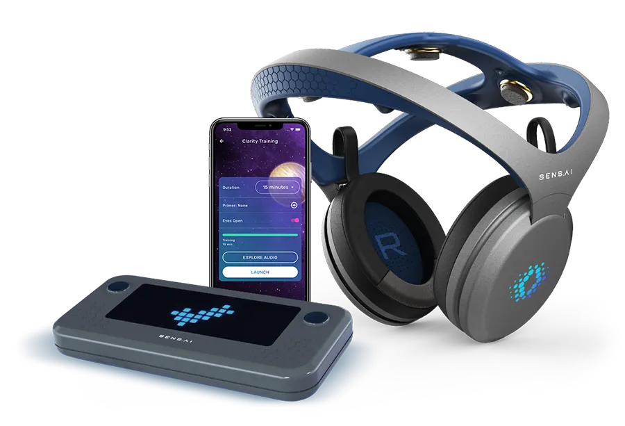 Система тренировки мозга Sens.ai — EEG, HRV и фотобиомодуляция
