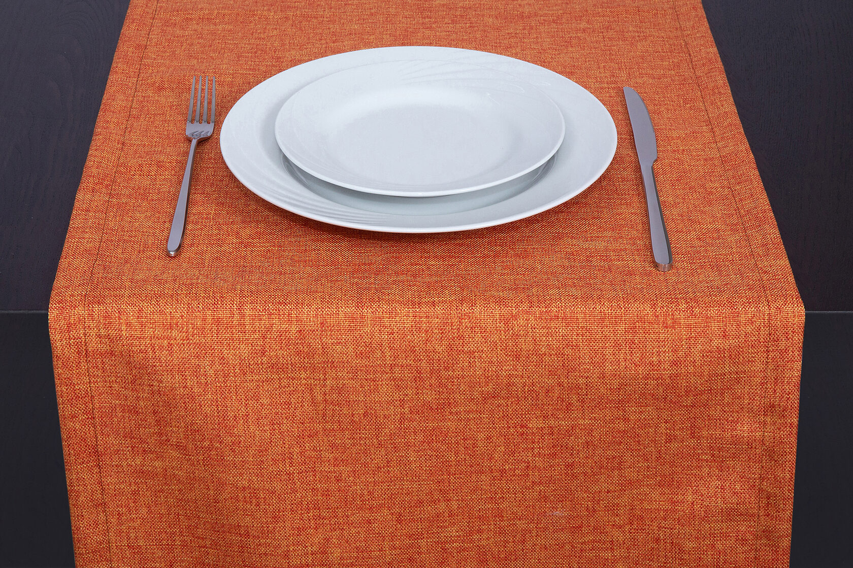 Дорожка на стол оранжевая