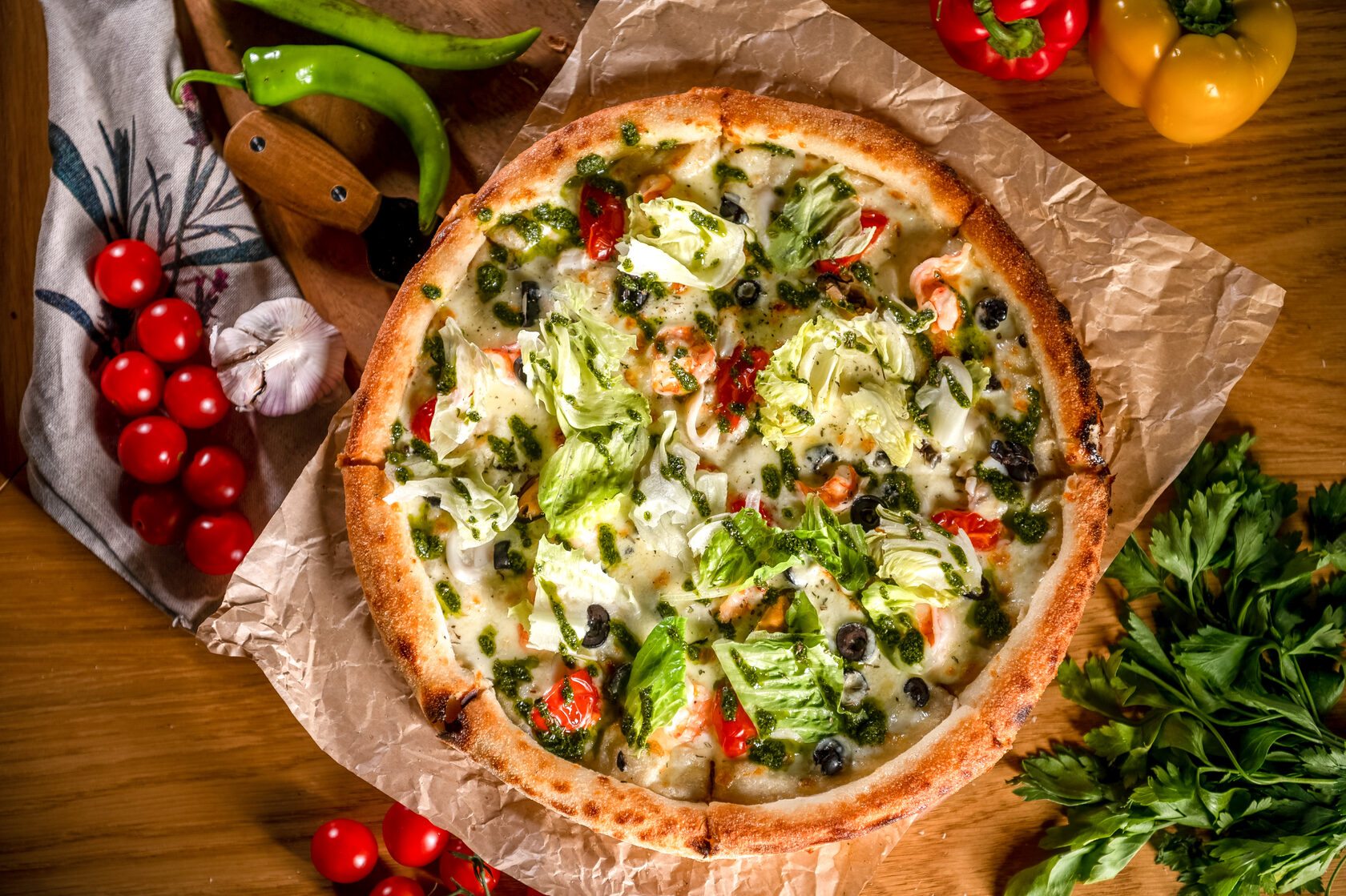 пицца со всеми зелеными начинками фото 7
