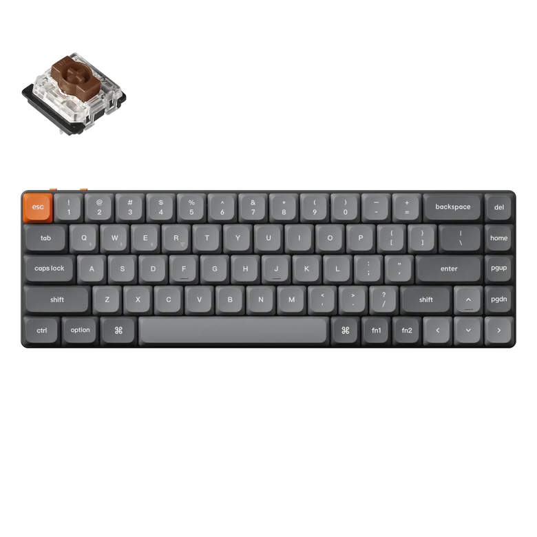 Keychron K7 ダークグレー Keychron K7 Max — низкопрофильная механическая клавиатура 65% с