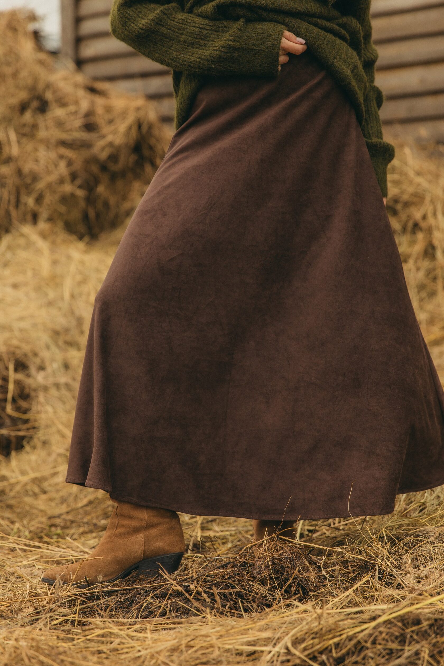 Юбка из экозамши «Мехико»