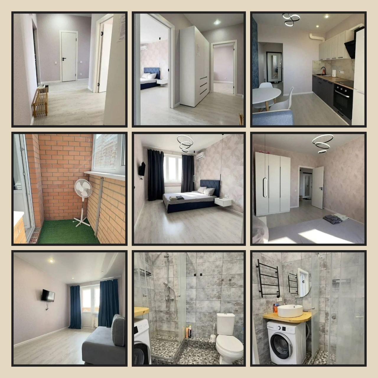 2-комнатная квартира, 55 м², ЖК Акварели 2 · РИП