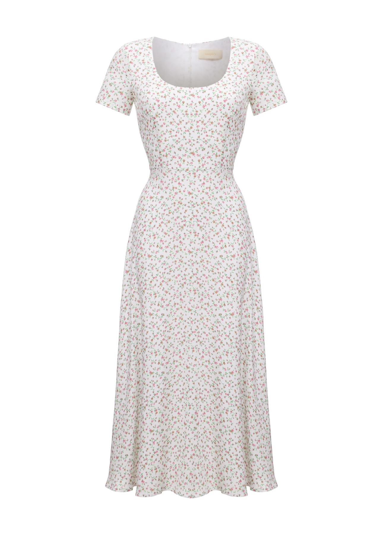 Платье с коротким рукавом