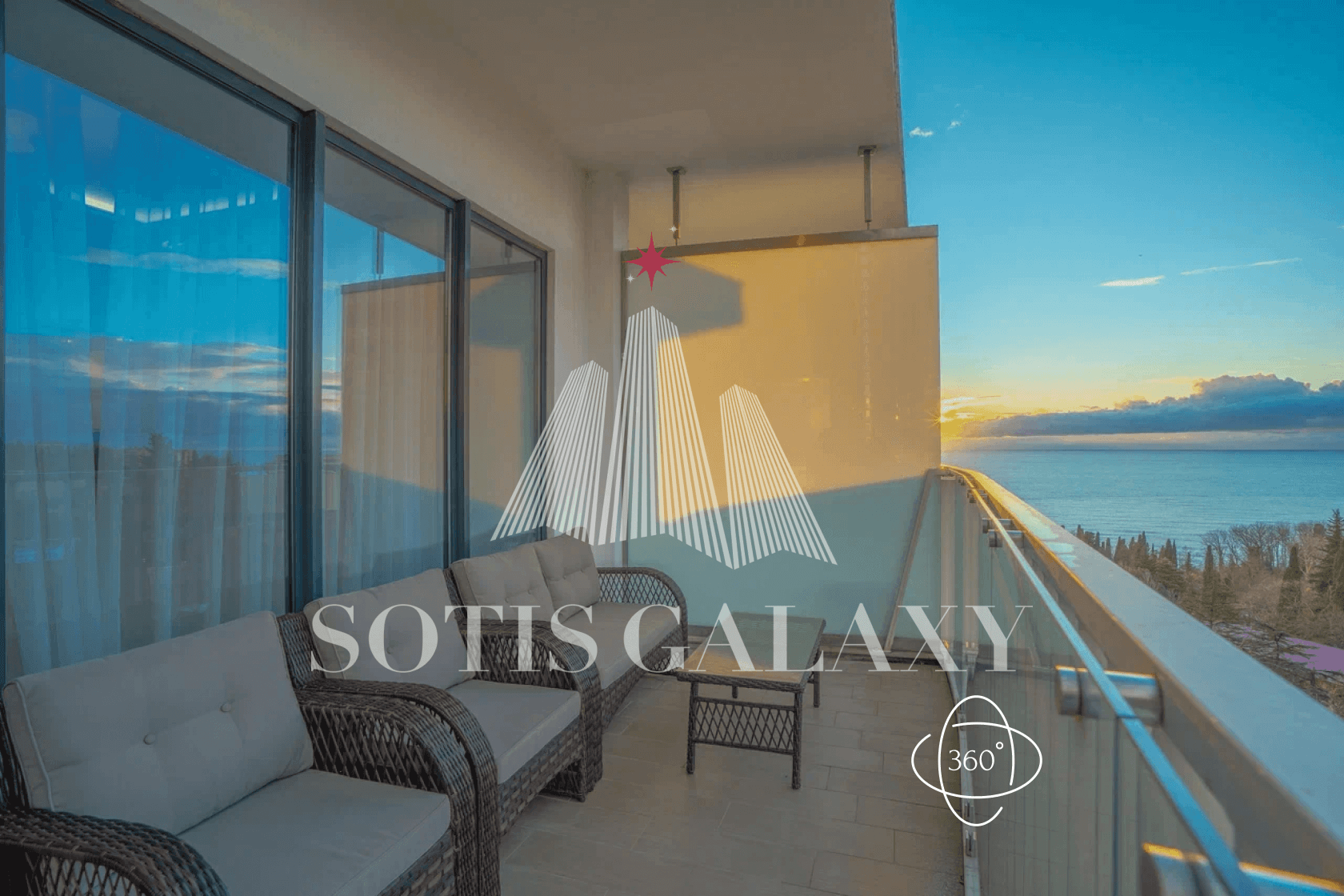 Студия 52 м² · море · 5 этаж Актёр Гэлакси Сочи аренда