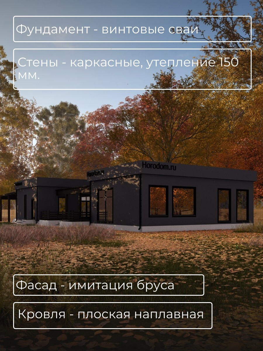 Проект дома 207 м2 / Каркасник / 1 этаж  — фото 4
