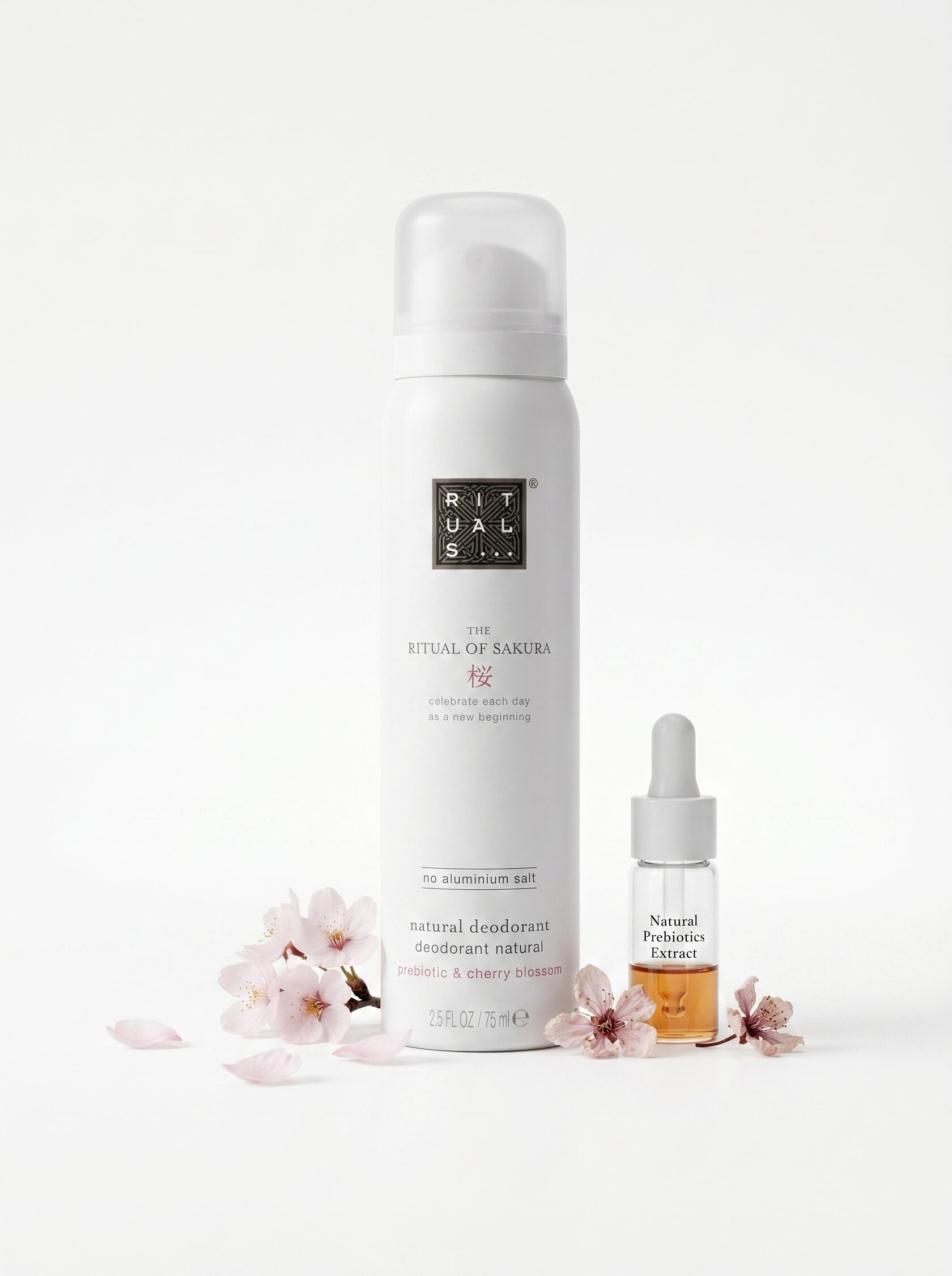Дезодорант натуральный Rituals "Sakura" без алюминия, с нежным ароматом вишни, 75 мл