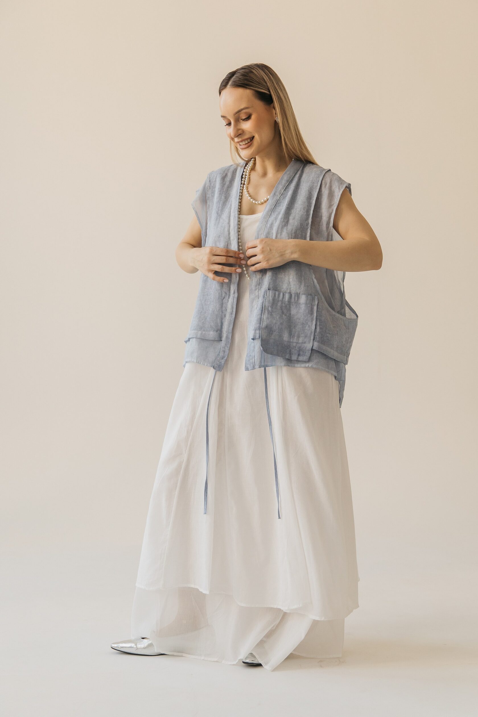 Жилет на завязках «Бохо»