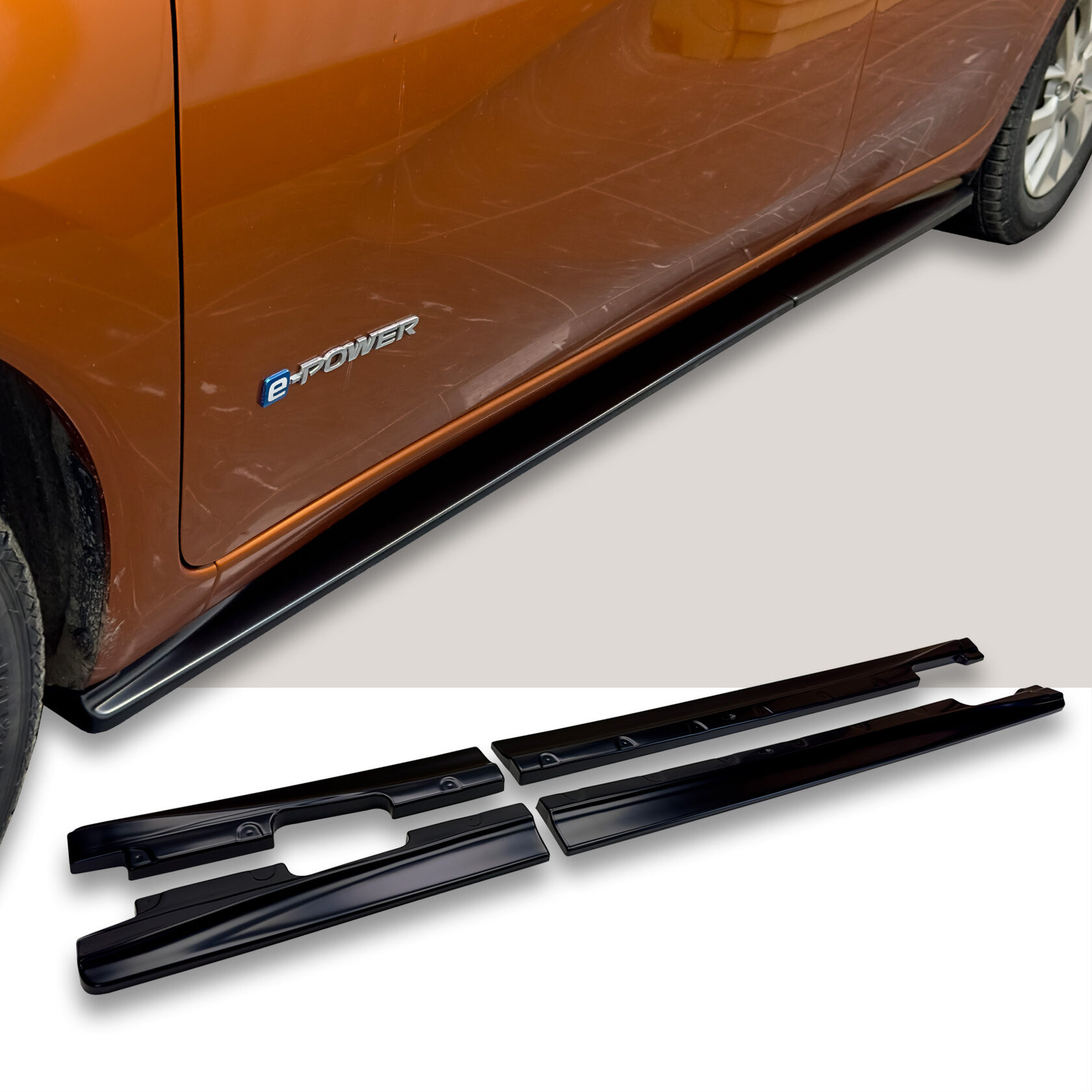 Боковые сплиттеры для Nissan Note E12 16-20