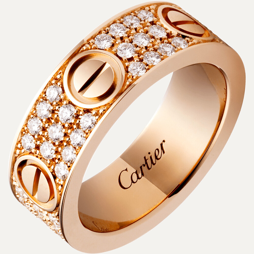 Cartier кольцо паве